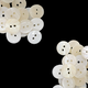 15mm Plastic 2-Hole Buttons, Ivory - (Pack of 10)